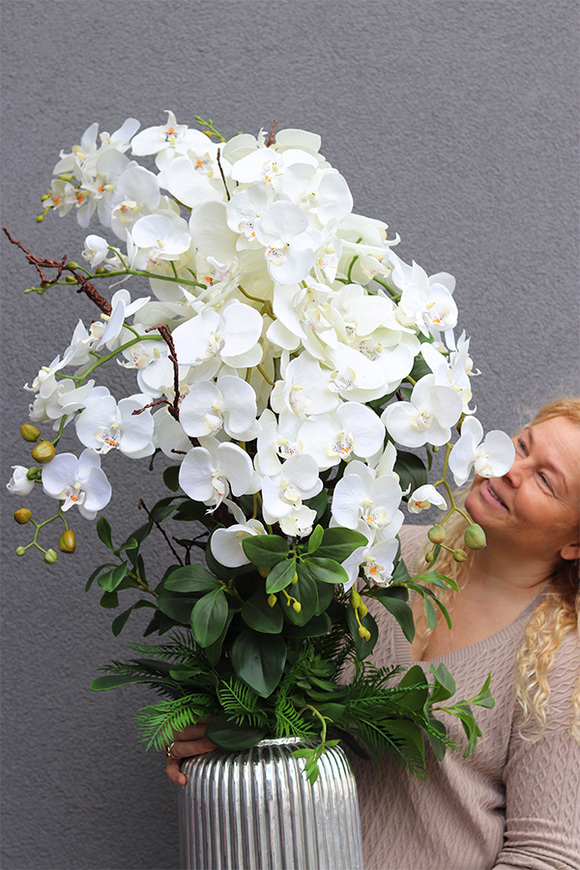 Hillton Silver Teruna, wysokiej jakości sztuczny storczyk