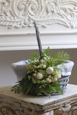 Wiosna Nerute, dekorowany koszyczek wielkanocny, wys.33cm 