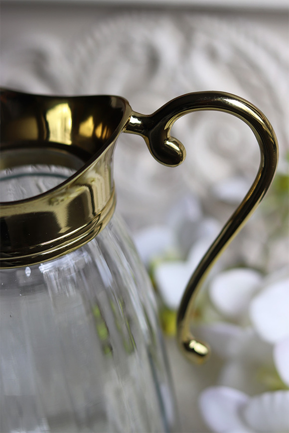 szklany dzbanek, Lux Villa Silver Glamour