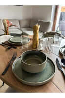 Earth Design, komplet obiadowy dla 6 osób, 18 elementów