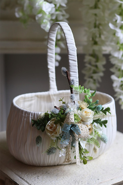 Romantica, udekorowany koszyczek wielkanocny, wys.28cm 