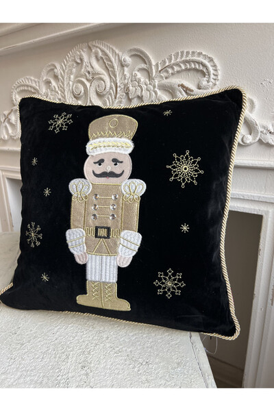 Christmas Mood, poszewka dekoracyjna świąteczna, Dziadek Czarny	