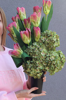 Tulipia, bukiet nagrobny we wkładzie