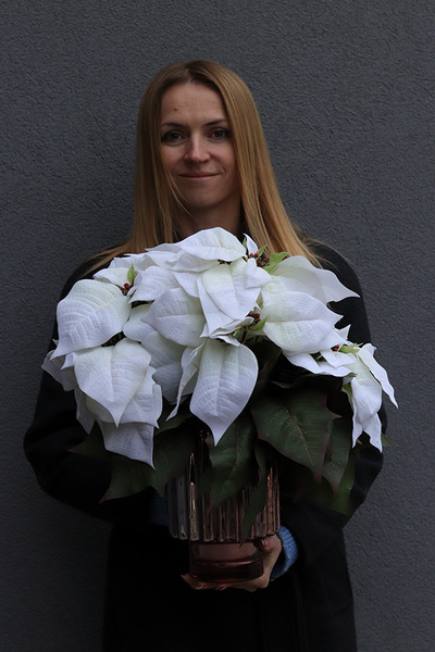 Gwiazda Betlejemska Morlano, wysokiej jakości sztuczna roślina