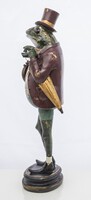 Żaba Lord, figurka z zegarkiem, wym.46x15.5x14cm