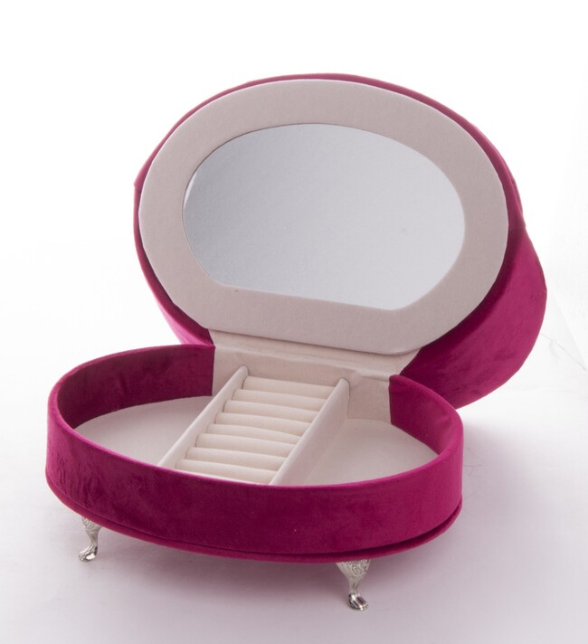 szkatułka / puzderko Florencja Fuksja, wym.14.5x21x15.5cm