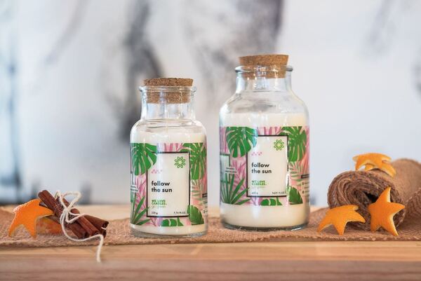 Go Green, sojowa świeczka zapachowa, Follow The Sun, 220g 