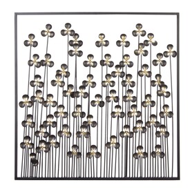 Modern Meadow, metalowy decor ścienny, wym.66x66x1cm 