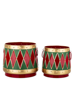 OD RĘKI Metalle Xmas, metalowa osłonka na choinkę, kpl.2szt