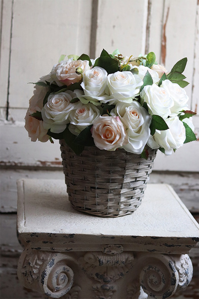 kosz pełen róż, Lessito, wys.35cm