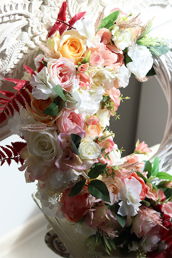 Asimetrio Flowers, asymetryczny wianek na drzwi