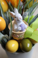 Bresto, wielkanocny stroik z krokusami, wys.25cm