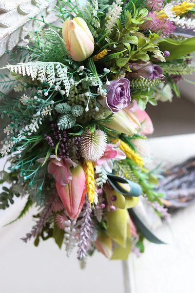 wielkanocny wianek z jajkami, Tulipania