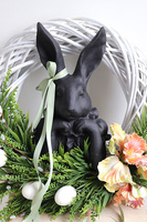 Black Easter, wiosenny wianek z zajączkiem