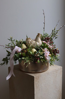 Kurka, stroik wielkanocny z kurą