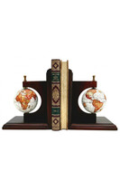 Bookend Globus, dwie podpórki książek