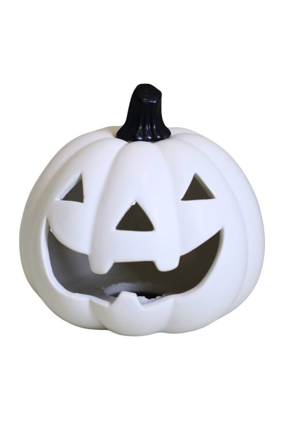 Halloween, dekoracyjna dynia ceramiczna lampion