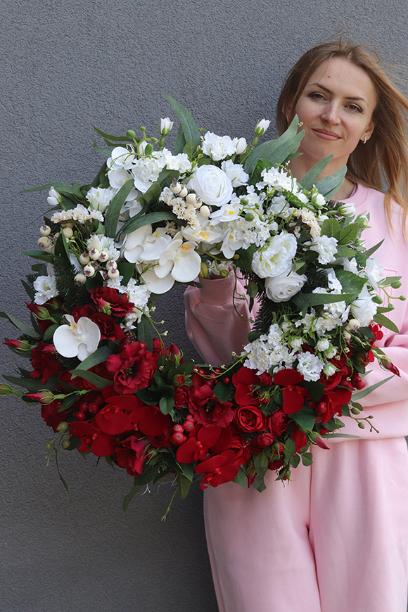 Polska 2, okazały wianek stroik patriotyczny