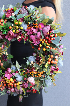 jesienny wianek Jesienna Uroda, śr.43cm