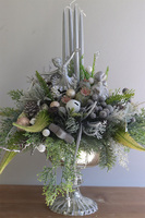 Silver Premium Ballet, stroik adwentowy w pucharze	