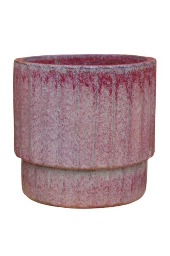 Garden Chic Sophia, kpl. 3 donic ogrodowych, ceramika, kolor różowy 