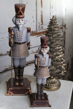 OD RĘKI Mikołaj D, figurka bożonarodzeniowa dziadek do orzechów, wys.30cm