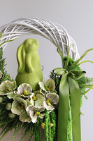 Bunny Green, wiosenny wianek z zajączkiem