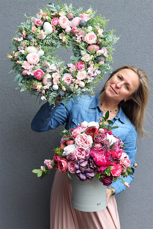 bajeczny wianek wielkanocny, Green Canoe Pastels 2