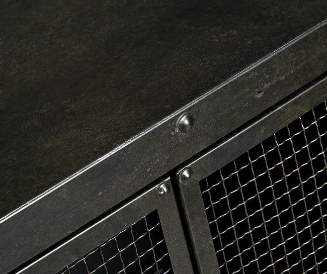 Loft 1, komoda wysoka na kółkach