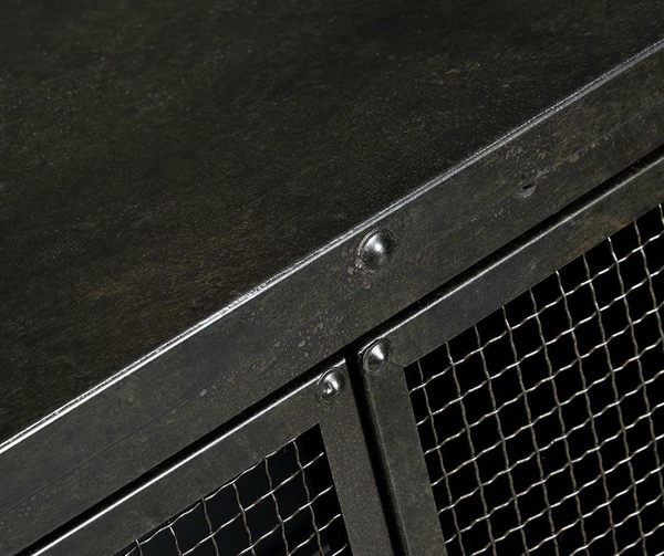 Loft 1, komoda wysoka na kółkach