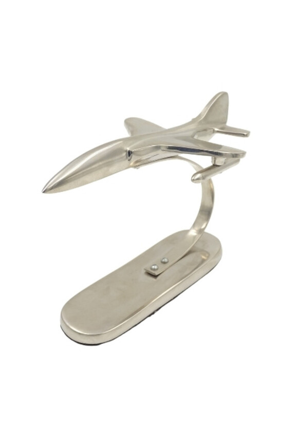 metalowy model Myśliwca, figurka / statuetka, wym.23x13x17cm