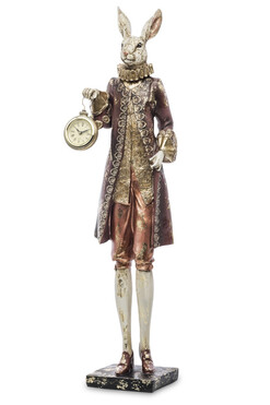 figurka królik z zegarkiem, Alicja w Krainie Czarów J, wys.57cm