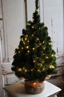 Konika LED, dekoracyjna choinka sztuczna w jucie