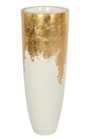 Gold&White, donica cygaro biało złota, wym.115x40x40cm 