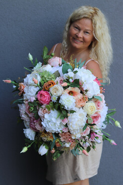 Sofia Mediolan, podłogowa dekoracja kwiatowa, wys.80cm 