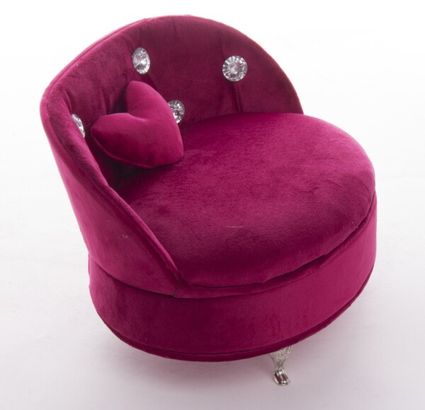 szkatułka / puzderko Florencja Fuksja, wym.14.5x21x15.5cm