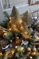 Złota Legenda Big, świąteczny stroik na brzozie