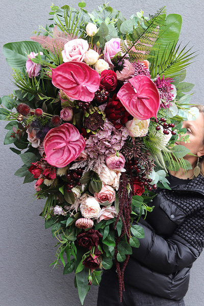 Bordonetta, elegancka wiązanka nagrobna