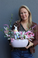 Rabbit Pastel, stroik wielkanocny z zajączkiem