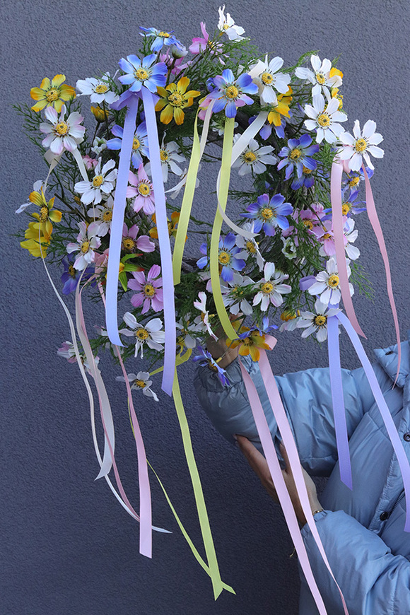 Pastellia, wianek dekoracyjny na drzwi