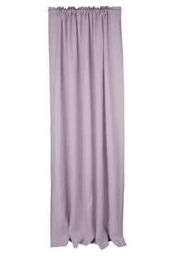 Linen Style, zasłona lniana z tunelem, fiolet mauve, szer.140cm
