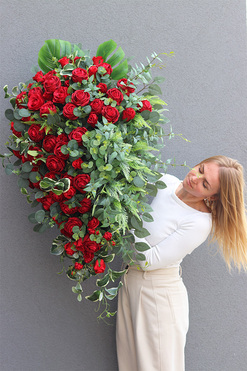 bogata wiązanka nagrobna, Luiza Mirra 2, dł.130cm