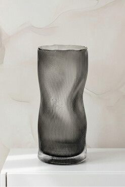 Giusi A, wazon szklany, wym.30x13.5cm