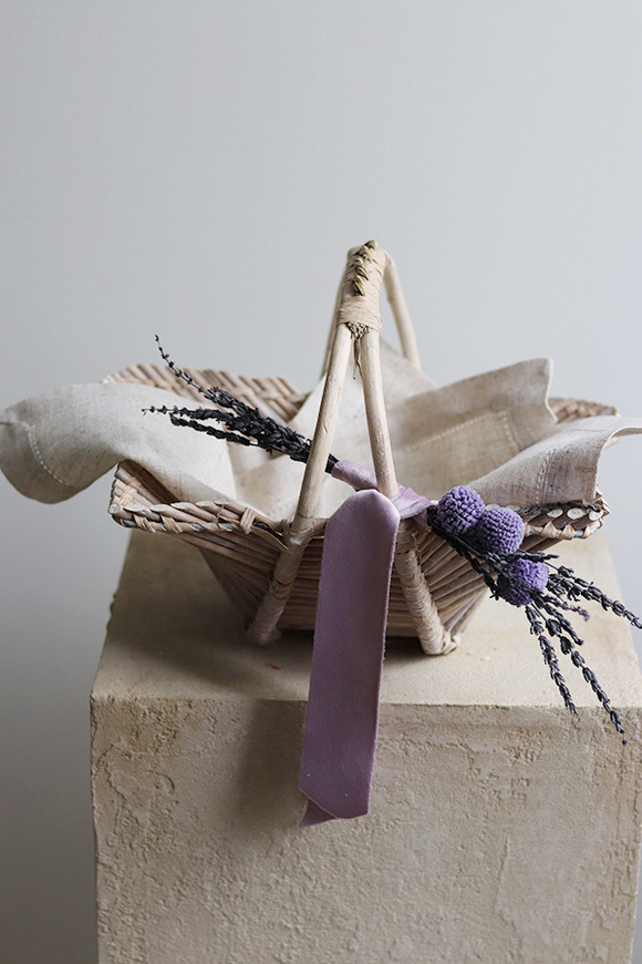 Lawendia, dekorowany koszyczek wielkanocny, wys.20cm