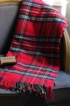 Tartan Winter, cieplutki świąteczny koc pled, wym200x150cm 