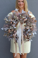 Delikateria, jesienny wianek na drzwi, śr.50cm