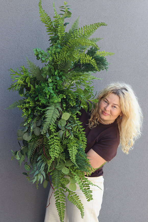 Green Garland, zielona girlanda ze zwisami