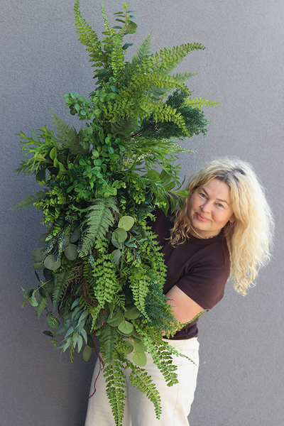 Green Garland, zielona girlanda ze zwisami