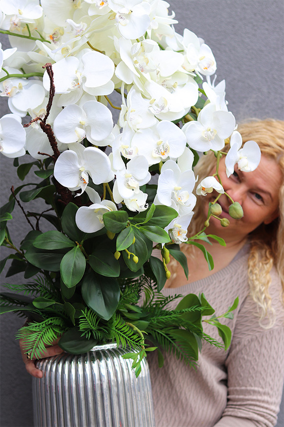 Hillton Silver Teruna, wysokiej jakości sztuczny storczyk