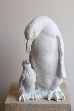 Pets Pingwin A, dekoracyjna figurka pingwin, biały, wys.39cm 